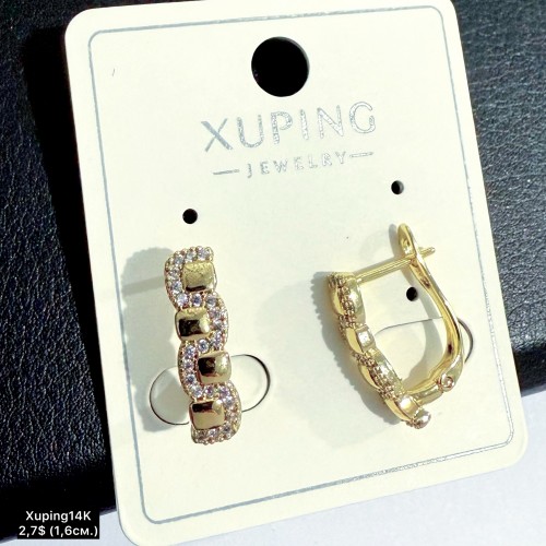 Сережки Xuping14К 10861 (1,6см)